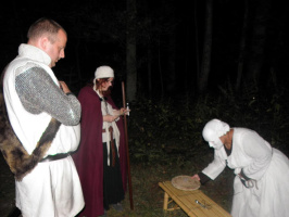 Gerrik und Laetitia am Stein der Geduld